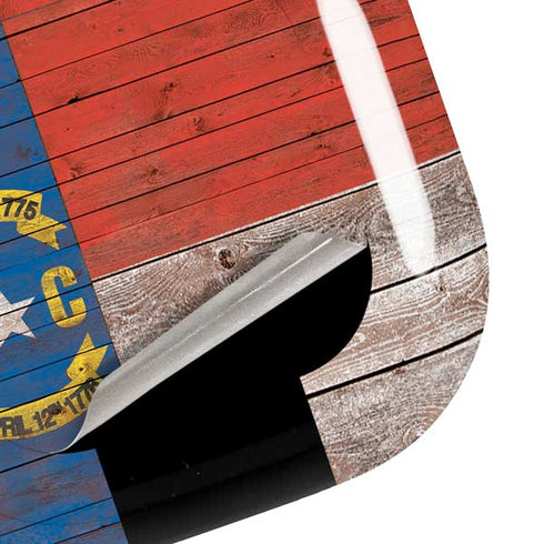 North Carolina Flag Dark Wood Galaxy Buds Pro Skin