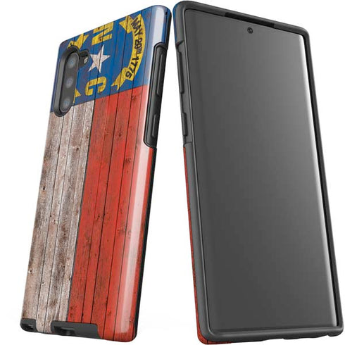 North Carolina Flag Dark Wood Galaxy Note 10 Pro Case