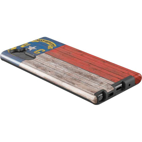 North Carolina Flag Dark Wood Galaxy Note 10 Pro Case