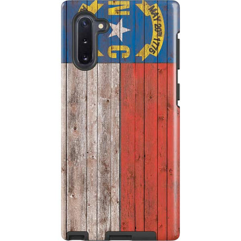 North Carolina Flag Dark Wood Galaxy Note 10 Pro Case