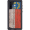 North Carolina Flag Dark Wood Galaxy Note 10 Waterproof Case