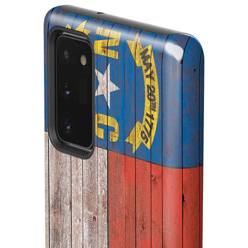 North Carolina Flag Dark Wood Galaxy Note20 5G Pro Case