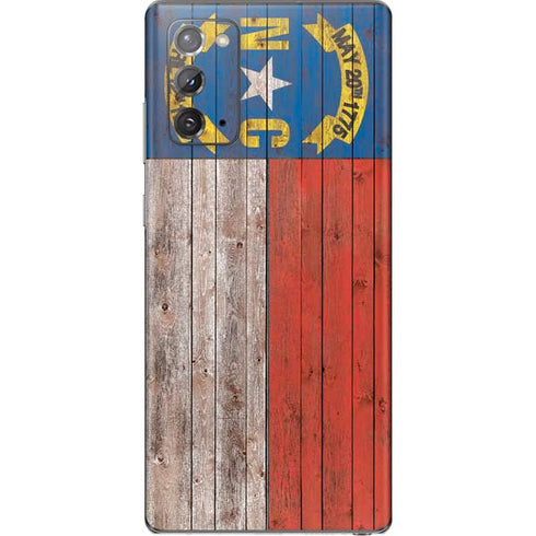 North Carolina Flag Dark Wood Galaxy Note20 5G Skin