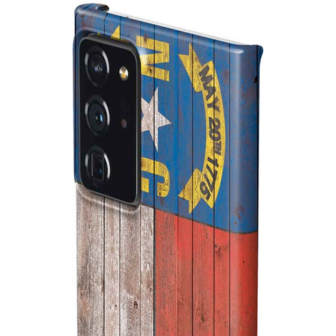 North Carolina Flag Dark Wood Galaxy Note20 Ultra 5G Lite Case