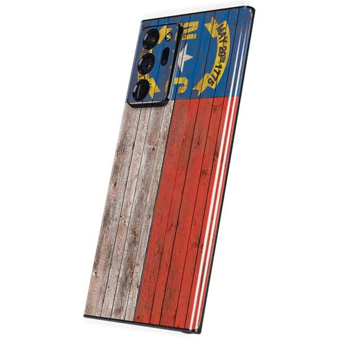 North Carolina Flag Dark Wood Galaxy Note20 Ultra 5G Skin