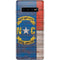 North Carolina Flag Dark Wood Galaxy S10 Plus Skin
