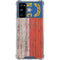 North Carolina Flag Dark Wood Galaxy S20 FE Clear Case