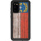 North Carolina Flag Dark Wood Galaxy S20 Waterproof Case