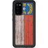 North Carolina Flag Dark Wood Galaxy S20 Waterproof Case