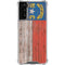 North Carolina Flag Dark Wood Galaxy S21 FE Clear Case