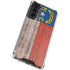 North Carolina Flag Dark Wood Galaxy S21 FE Clear Case