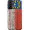North Carolina Flag Dark Wood Galaxy S21 FE Pro Case