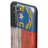 North Carolina Flag Dark Wood Galaxy S21 FE Pro Case