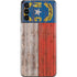North Carolina Flag Dark Wood Galaxy S21 Plus 5G Skin
