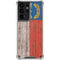 North Carolina Flag Dark Wood Galaxy S21 Ultra 5G Clear Case