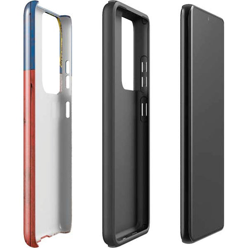 North Carolina Flag Dark Wood Galaxy S21 Ultra 5G Pro Case