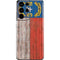 North Carolina Flag Dark Wood Galaxy S21 Ultra 5G Skin