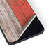 North Carolina Flag Dark Wood Galaxy S22 Skin