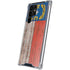 North Carolina Flag Dark Wood Galaxy S22 Ultra Clear Case