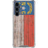 North Carolina Flag Dark Wood Galaxy S23 FE Clear Case