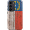 North Carolina Flag Dark Wood Galaxy S23 Pro Case