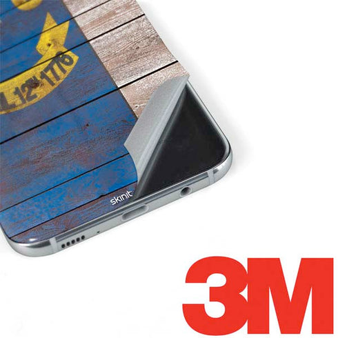 North Carolina Flag Dark Wood Galaxy S8 Skin
