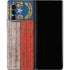 North Carolina Flag Dark Wood Galaxy Z Fold2 5G Skin