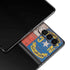 North Carolina Flag Dark Wood Galaxy Z Fold3 5G Skin
