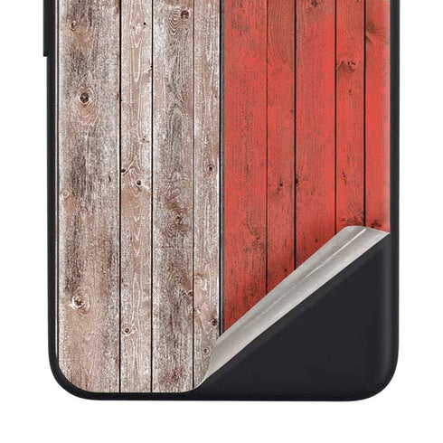 North Carolina Flag Dark Wood Google Pixel 4a Skin