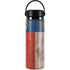 North Carolina Flag Dark Wood Hydro Flask 20oz Wide Mouth Skin