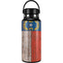 North Carolina Flag Dark Wood Hydro Flask 32oz Wide Mouth Skin