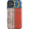 North Carolina Flag Dark Wood iPhone 11 Impact Case