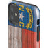 North Carolina Flag Dark Wood iPhone 11 Impact Case