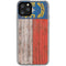 North Carolina Flag Dark Wood iPhone 11 Pro Clear Case