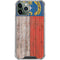 North Carolina Flag Dark Wood iPhone 11 Pro Max Clear Case