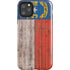 North Carolina Flag Dark Wood iPhone 11 Pro Max Impact Case