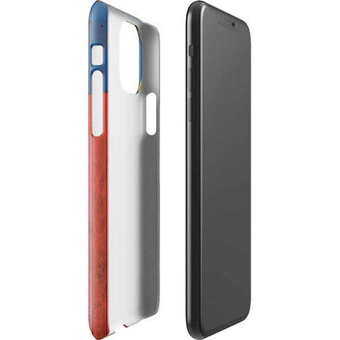 North Carolina Flag Dark Wood iPhone 11 Pro Max Lite Case