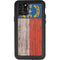 North Carolina Flag Dark Wood iPhone 11 Pro Max Waterproof Case