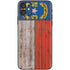 North Carolina Flag Dark Wood iPhone 11 Skin