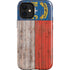 North Carolina Flag Dark Wood iPhone 12 Mini Impact Case