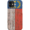 North Carolina Flag Dark Wood iPhone 12 Mini Lite Case