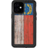 North Carolina Flag Dark Wood iPhone 12 Mini Waterproof Case