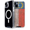 North Carolina Flag Dark Wood iPhone 13 MagSafe Case