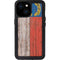 North Carolina Flag Dark Wood iPhone 13 Mini Waterproof Case