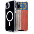 North Carolina Flag Dark Wood iPhone 14 MagSafe Case