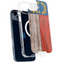 North Carolina Flag Dark Wood iPhone 14 Plus MagSafe Case