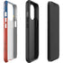 North Carolina Flag Dark Wood iPhone 14 Pro Impact Case