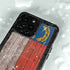 North Carolina Flag Dark Wood iPhone 14 Pro Max Waterproof Case