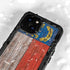 North Carolina Flag Dark Wood iPhone 15 Plus Waterproof Case