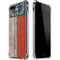 North Carolina Flag Dark Wood iPhone 7/8 Plus Clear Case